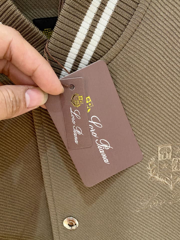 Loro Piana Men's Casual Jacket – Spring/Summer Collection – 2025SS in Black Varsity Jacket