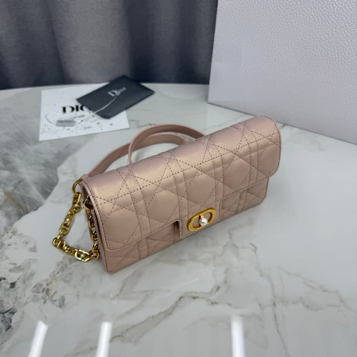 Dior Jolie Mini Chain Bag – 2025FW in Dusty Rose