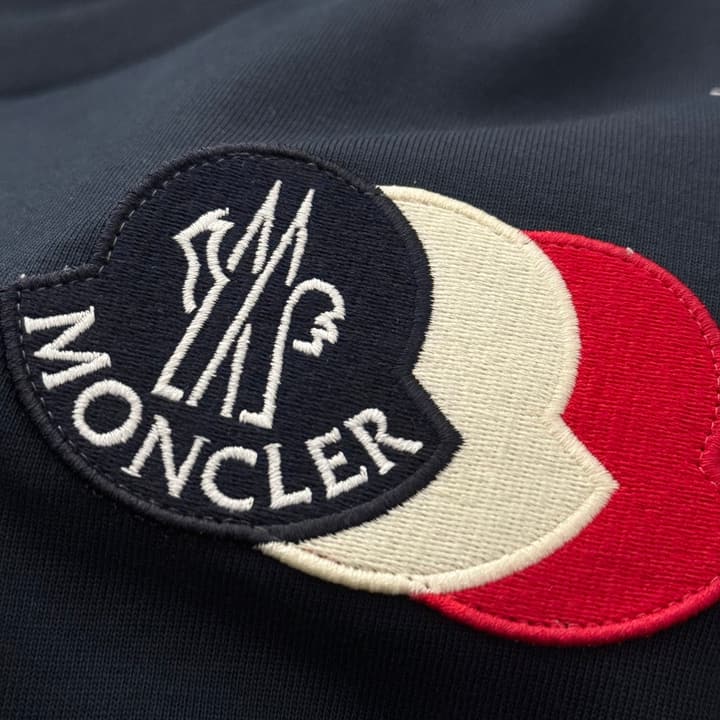 Moncler Triple Logo Short-Sleeve T-Shirt – 2026SS in Navy Blue
