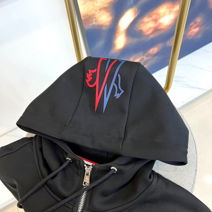 Moncler Matte Black Sportswear Tracksuit – 2025FW in Matte Black Athletic Suit