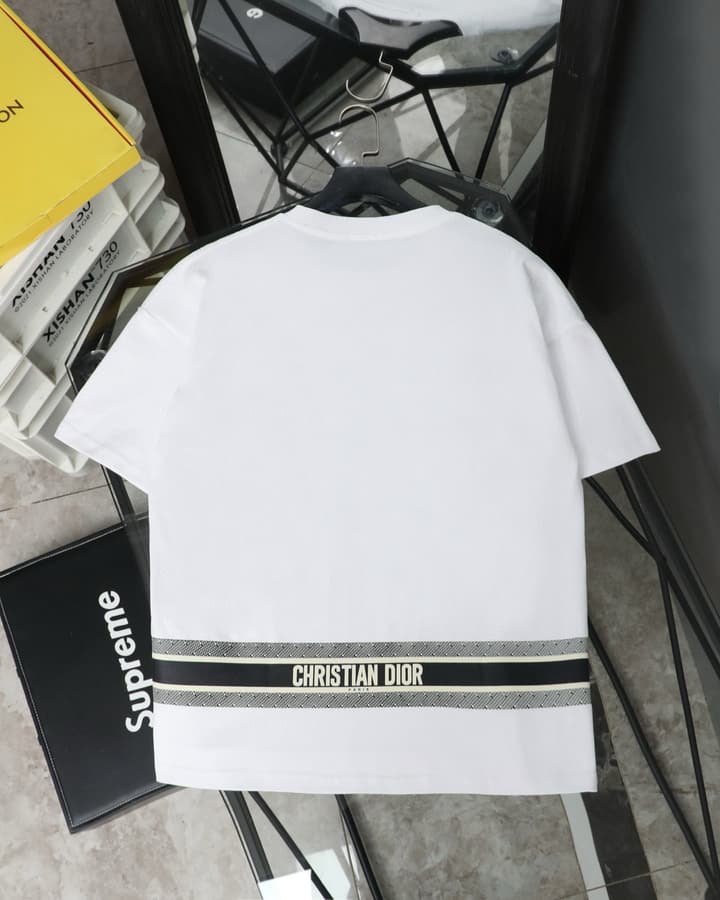 Dior Classic Jacquard Pocket Striped T-Shirt – 2024SS in Classic Black