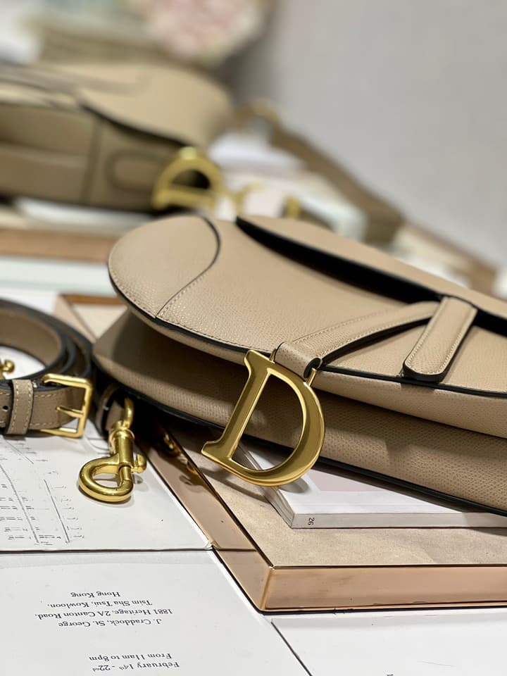 Dior Classic Saddle Bag in Apricot