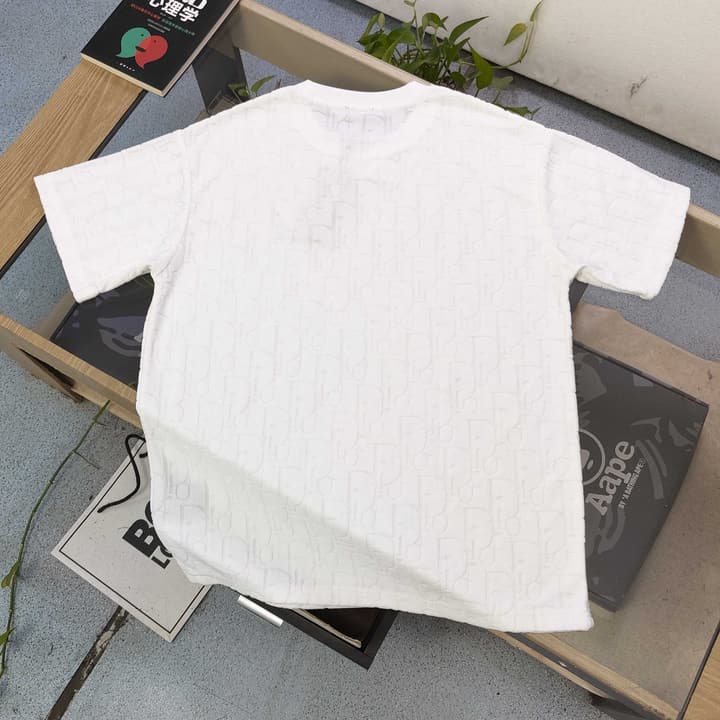 Dior Allover D Logo Jacquard Loose T-Shirt – 2025SS Collection in Black