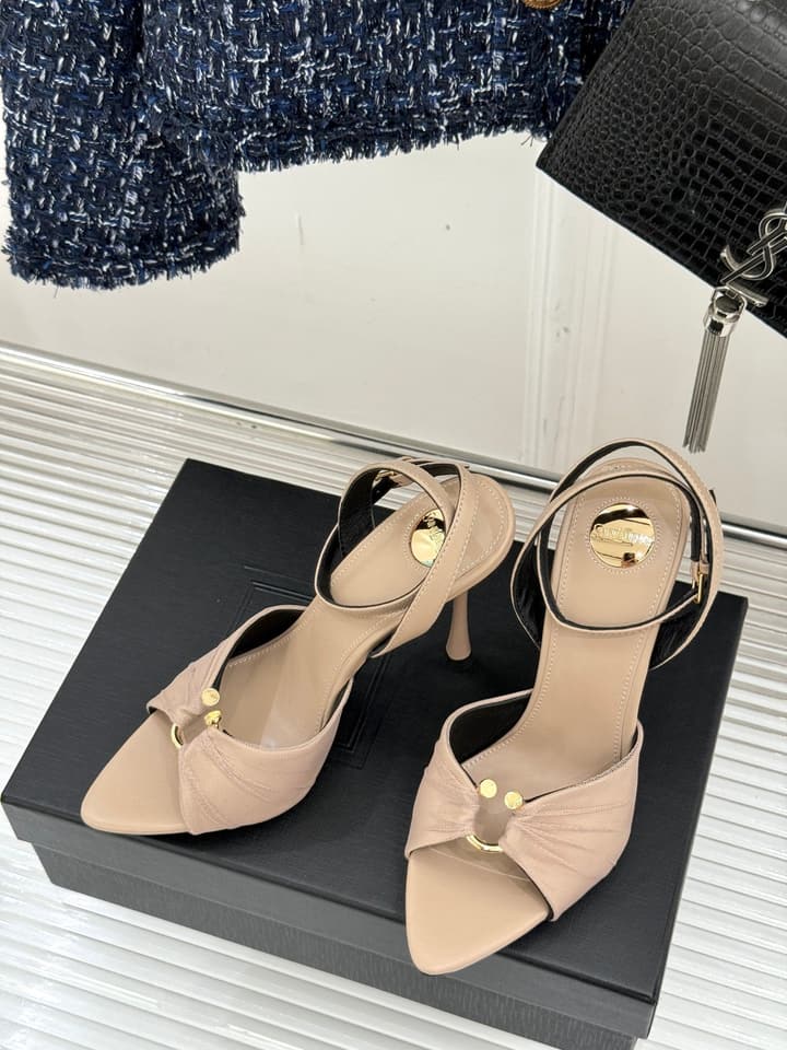 Saint Laurent High-Heel Sandals – 25SS in Black Suede
