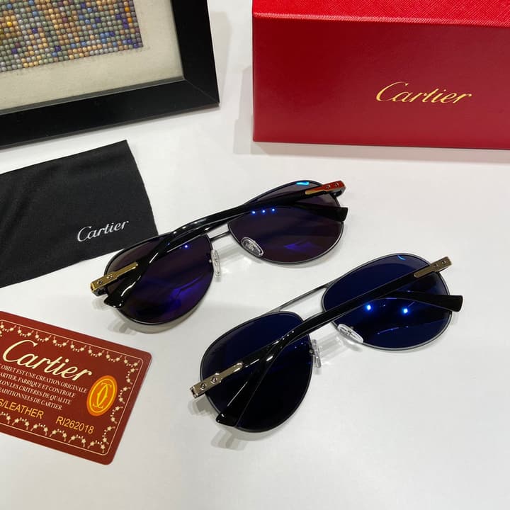 Cartier Polarized Sunglasses – 2024 Collection in Gold