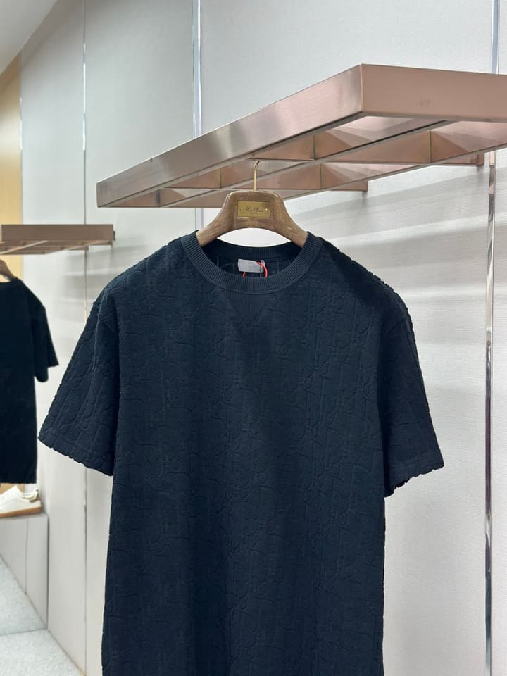Dior Oblique Jacquard Loose Fit T-Shirt in Black