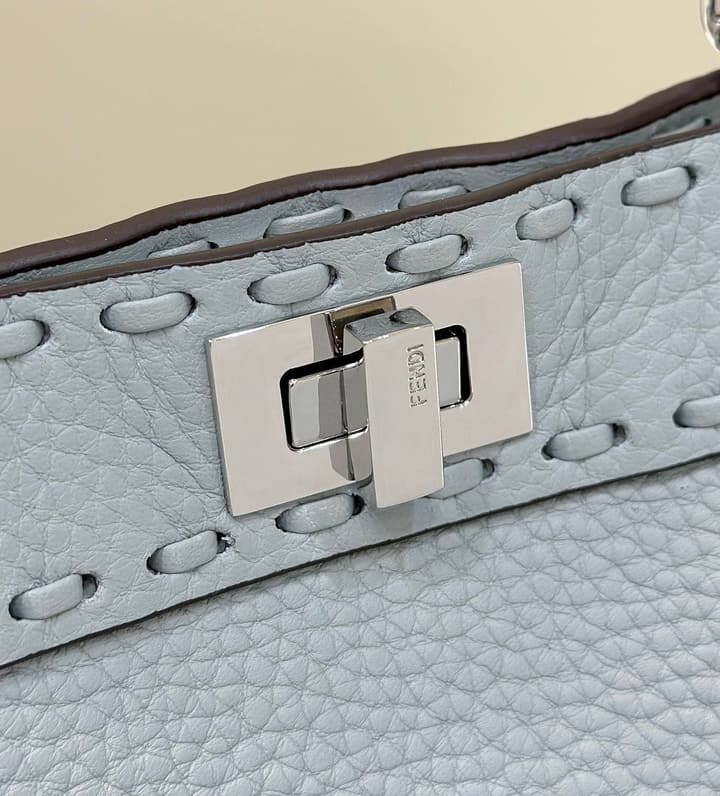 Fendi Peekaboo I See You Petite Satchel in Classic Black