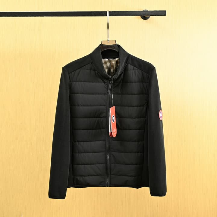 Canada Goose Spliced Stand-Collar Cashmere Jacket – 25FW in Dark Grey
