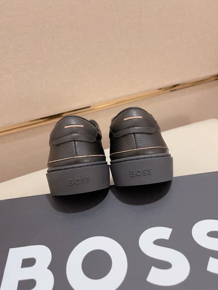 Boss Premium Casual Men's Sneakers in Black Monochromatic