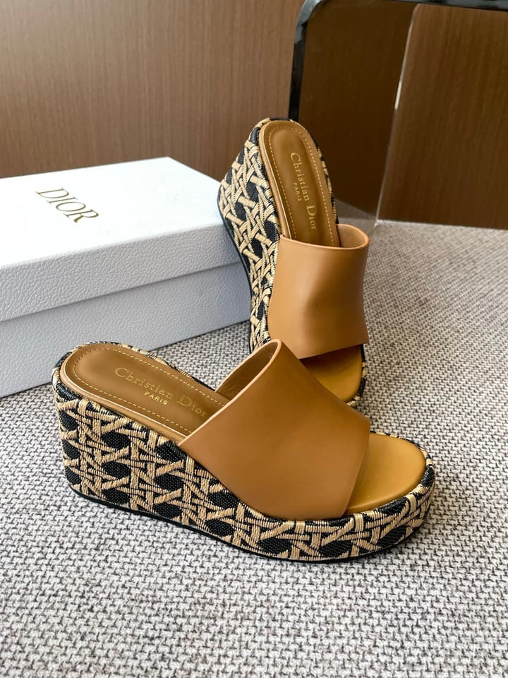 Dior D-Attitude Wedge Platform Sandals – 25SS