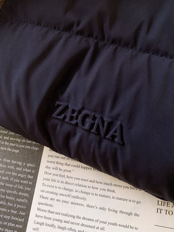 Zegna Spliced Down Puffer Jacket – 2025FW in Classic Black