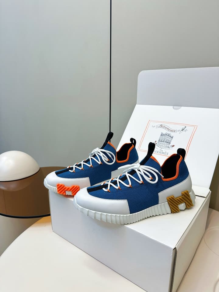 Hermes H Classic Couple Sneakers in Black