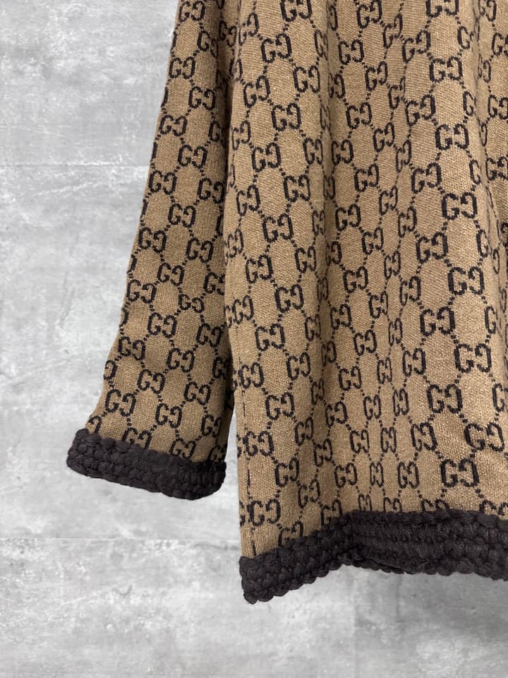 Gucci GG Logo Wool Cardigan – 25SS