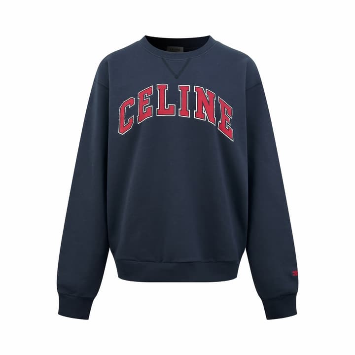 Celine Printed Logo Collegiate Sweatshirt
