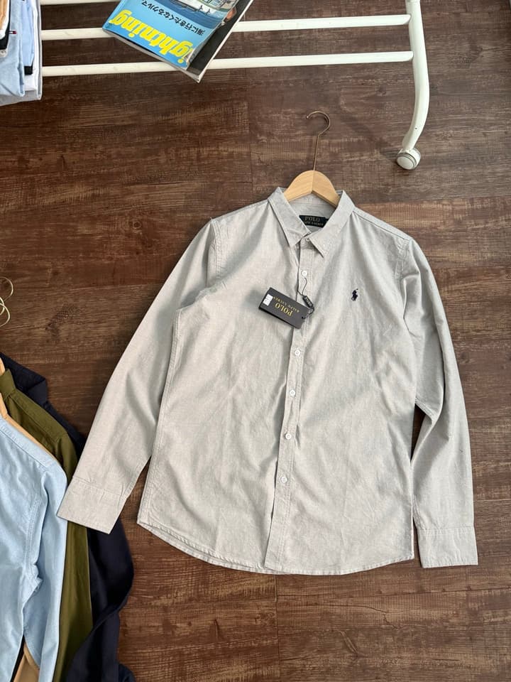 Ralph Lauren Oxford Long-Sleeve Shirt – 2025 Collection in Army Green