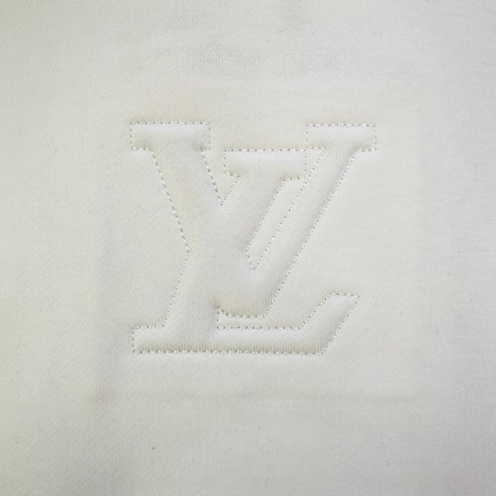Louis Vuitton Embroidered Patch Logo Hoodie – 2025FW in Classic Black