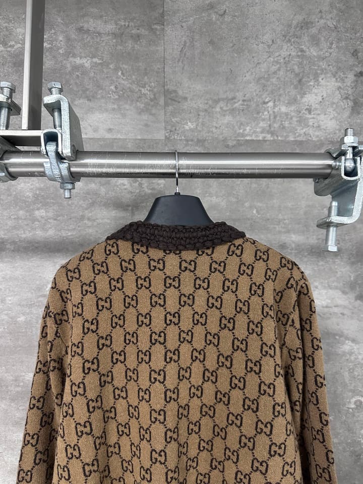 Gucci GG Logo Wool Cardigan – 25SS