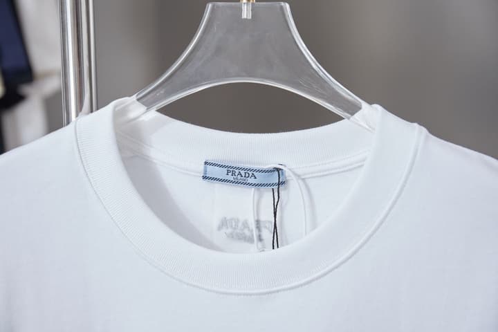 Prada Hardware Short-Sleeved T-Shirt – 26SS Early Spring Collection in White