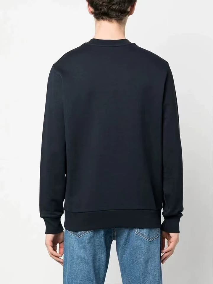 Moncler Classic Cotton Pullover Sweatshirt in Black Sweatshirt Display