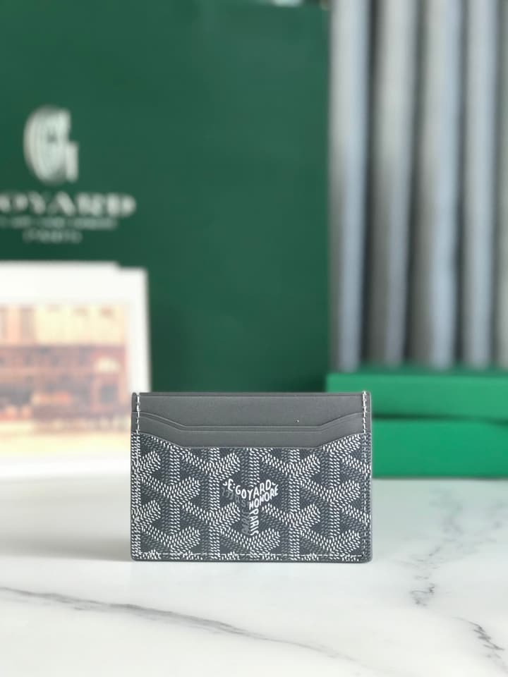 Goyard Card Holder in Black Pattern