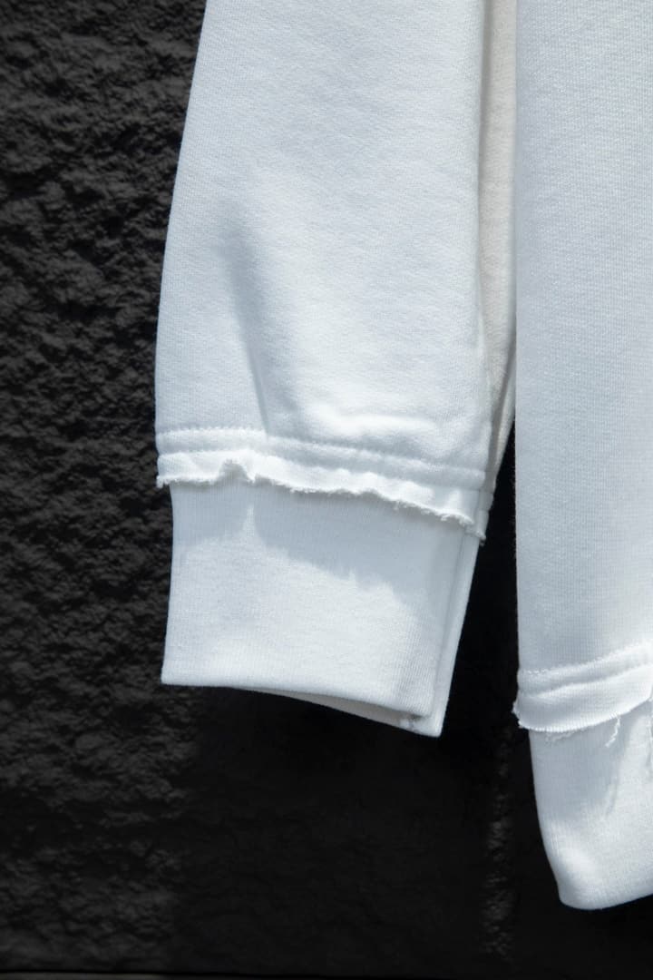 Miu Miu Embroidered Oversize Cotton Sweatshirt in Heather Grey