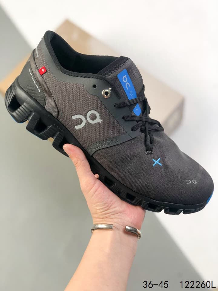On Cloudvista Retro Running Shoes in Graphite Blue