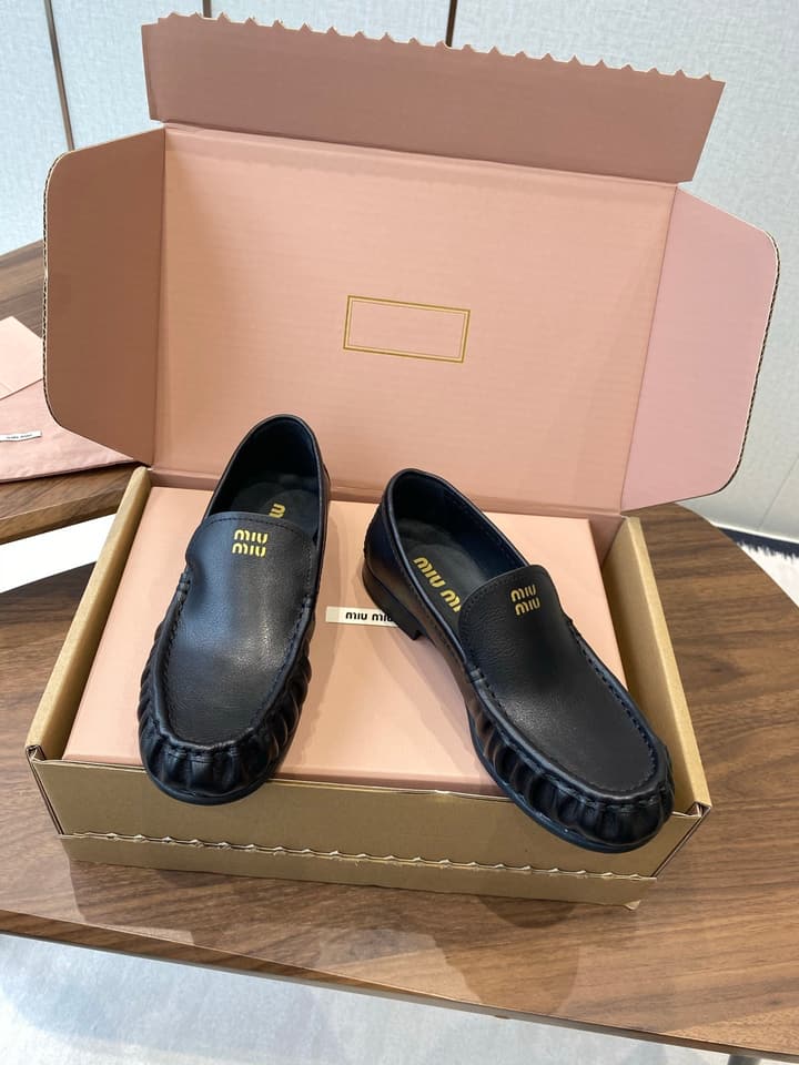 Miu Miu Loafers – 25SS Autumn/Winter Collection in Black Suede