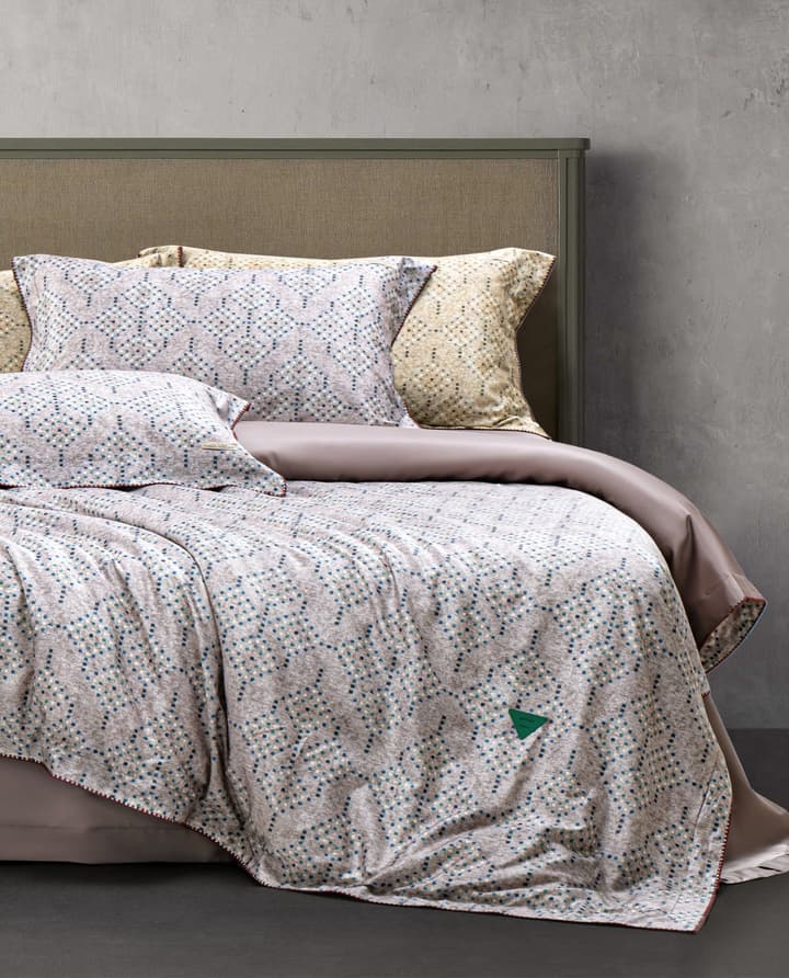 Bottega Veneta Home Collection Lava Woven Bedding Set in Taupe Lava Print
