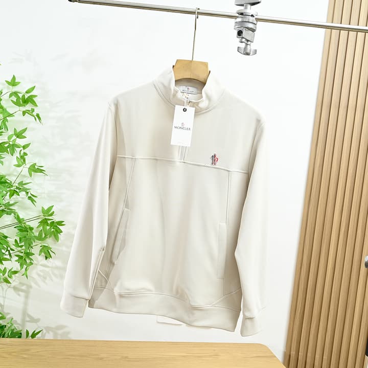Moncler Half-Zip Long-Sleeve Sweatshirt – Spring 2026 Collection