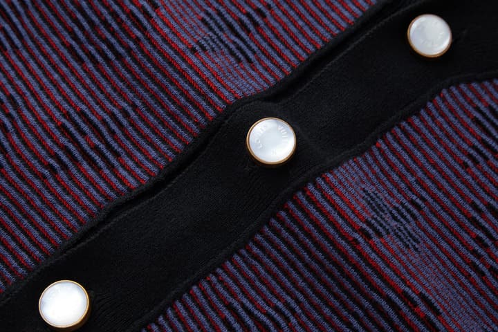 Louis Vuitton Monogram Jacquard Gradient Button Cardigan