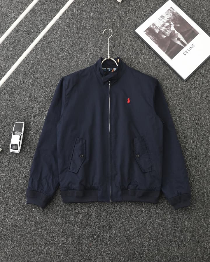 Ralph Lauren Old Money Stand-Collar Workwear Jacket in Khaki