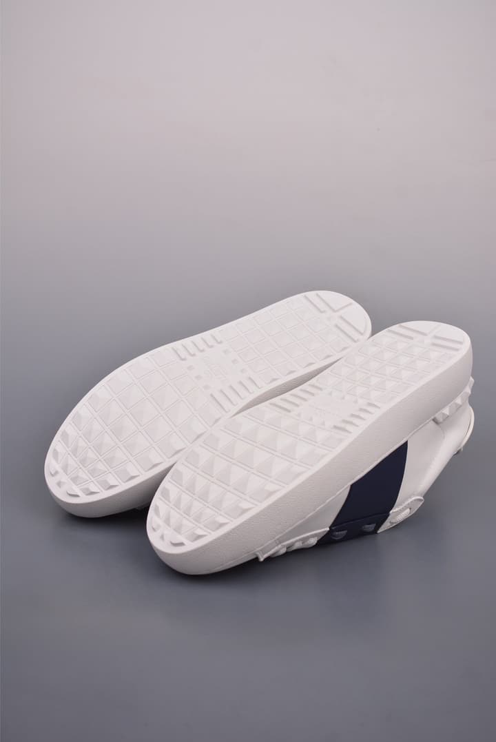 Valentino Rockstud Untitled Rivet Sneakers – 2025 Collection in White With Black Band