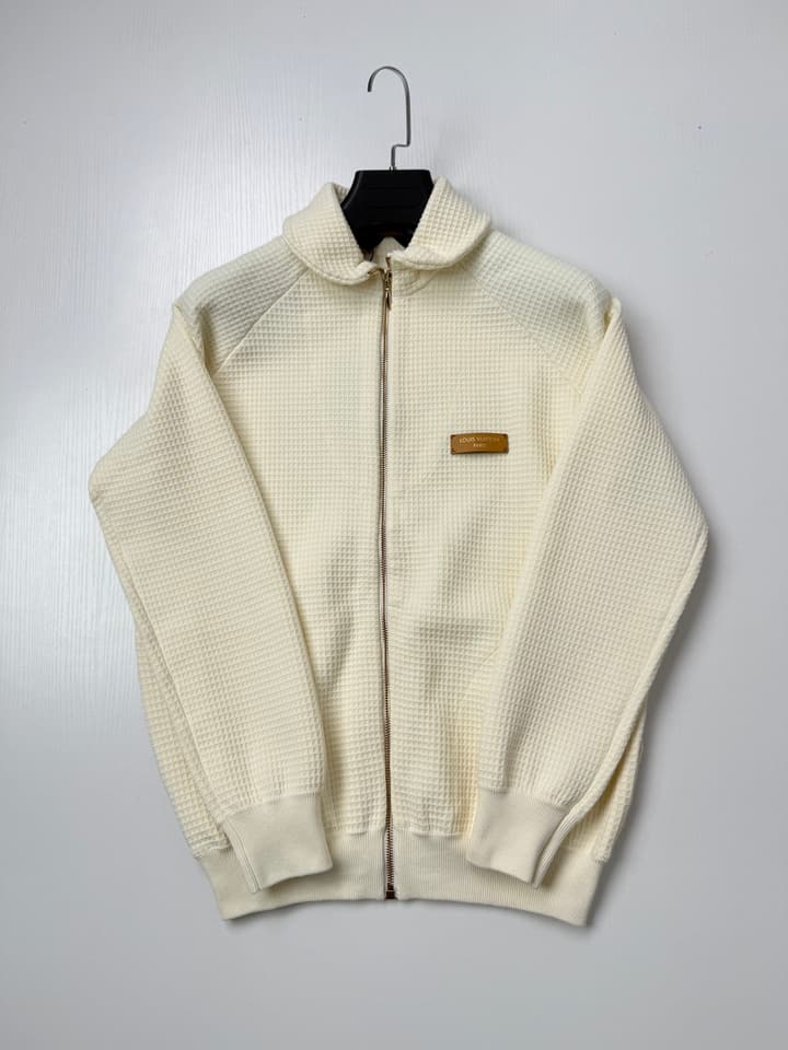 Louis Vuitton Runway Waffle Knit Zipper Jacket