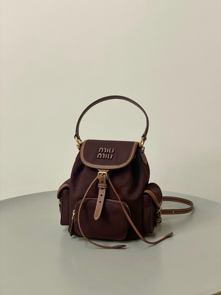 Miu Miu Canvas Backpack
