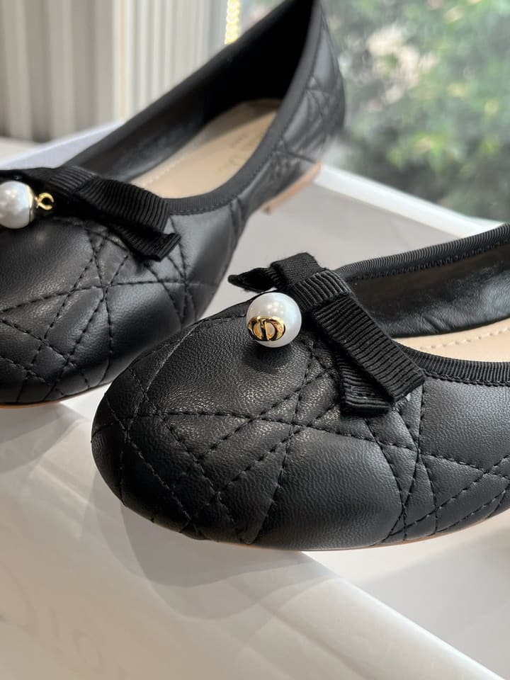 Dior Embroidered Leather Loafers – 2024 Spring Collection in Cream