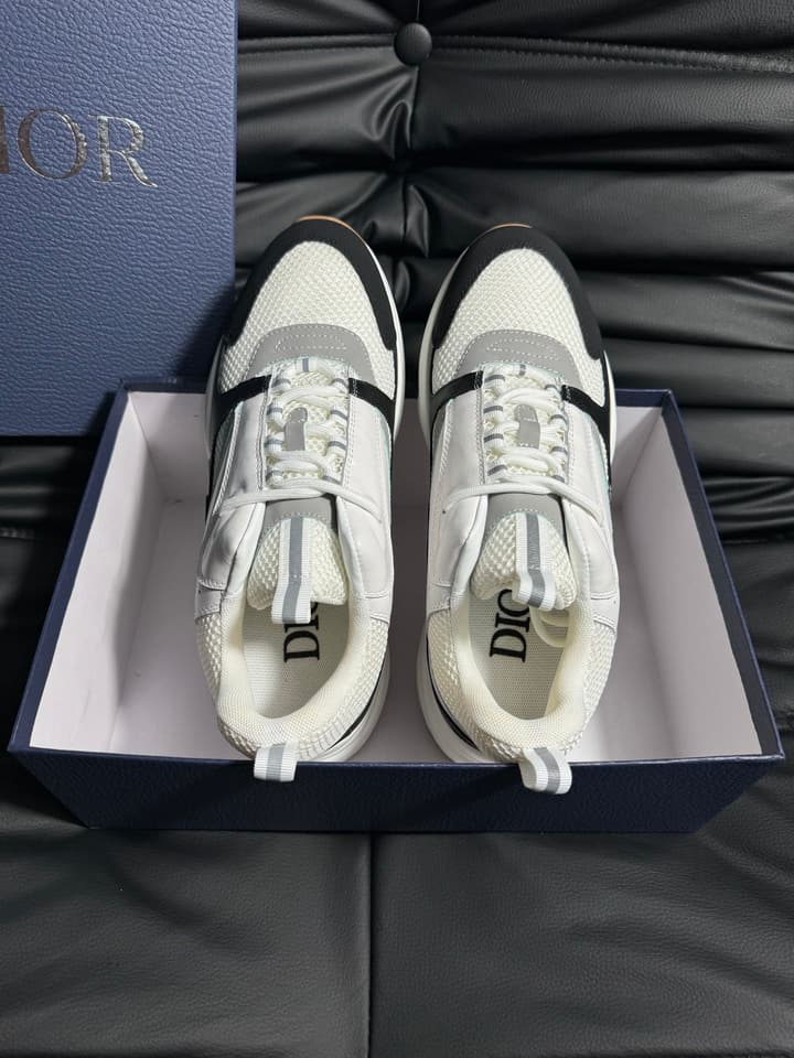 Dior B22 Calfskin Sneakers in Black