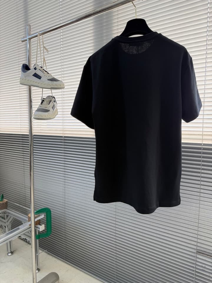 Prada Triangle Logo Short-Sleeve T-Shirt in Black