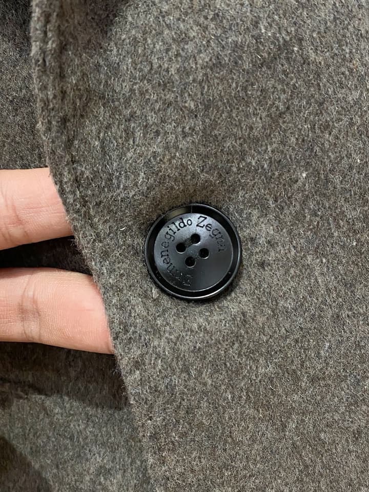 Zegna Men's Wool Kensington Coat – 2025FW in Classic Black