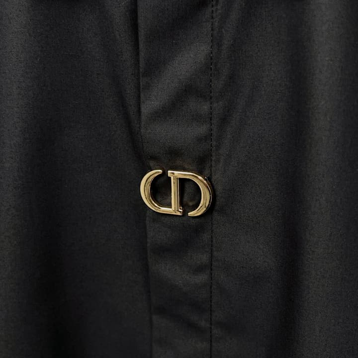 Dior Classic CD Metal Placket Shirt in Bright White
