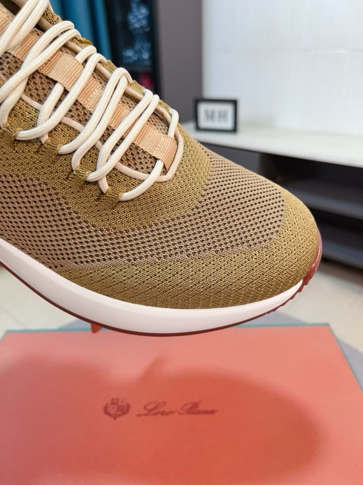 Loro Piana Classic Mesh and Leather Loafers