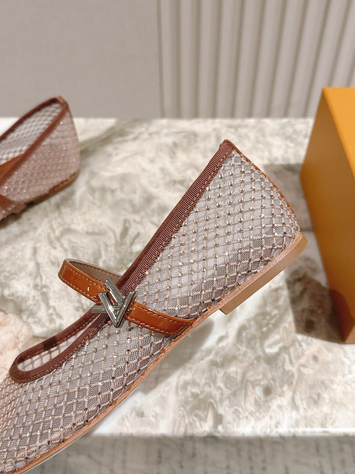 Louis Vuitton Ballet Flats – 2025SS in Black