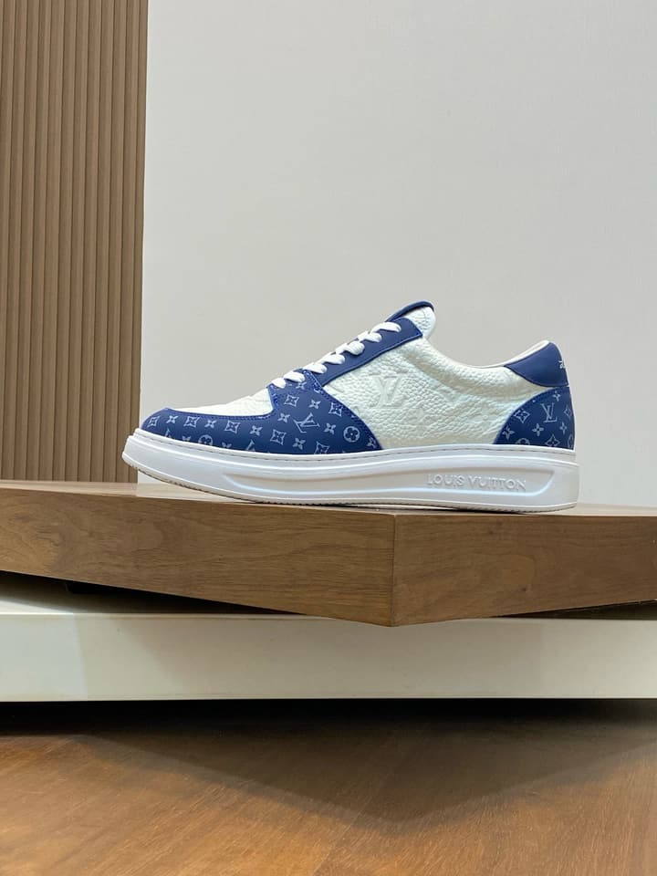 Louis Vuitton Nappa Leather Lightweight Sneakers in All White