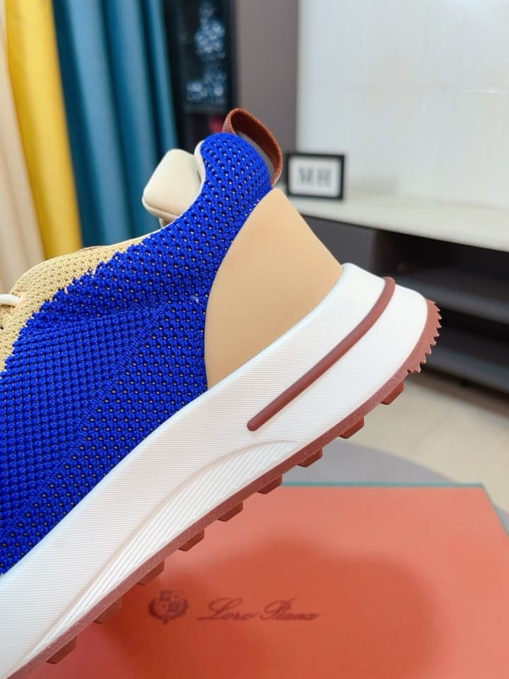 Loro Piana Classic Mesh and Leather Loafers