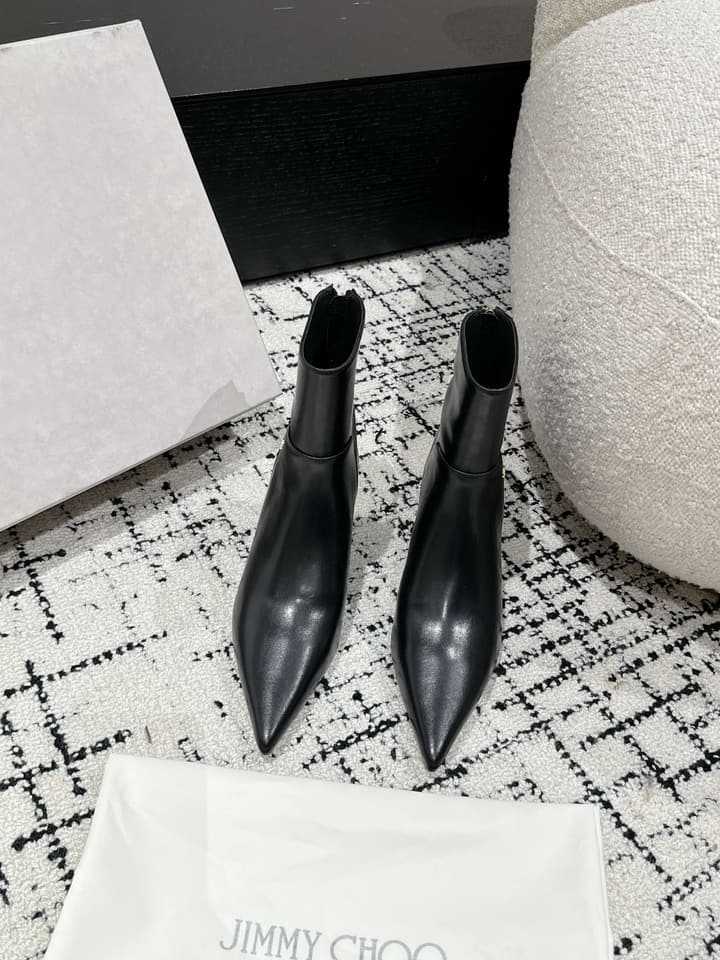 Jimmy Choo Classic Teardrop Heel Ankle Boots