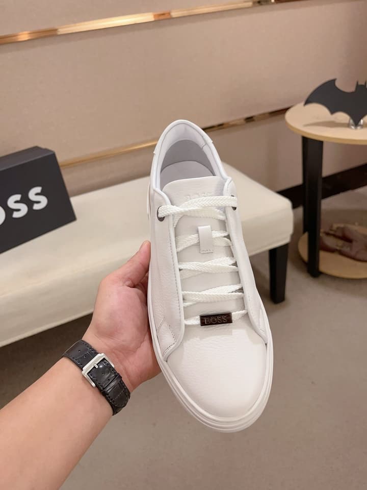 Boss Premium Casual Men's Sneakers in Black Monochromatic