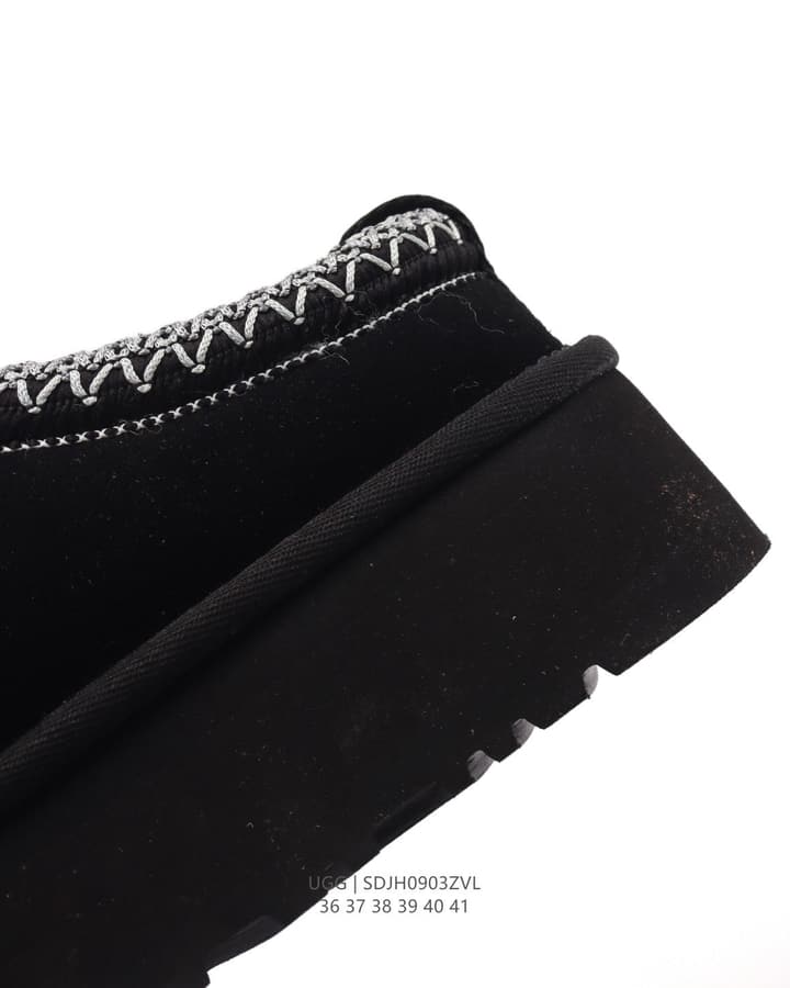 UGG Tire-Sole Snow Slippers in Black