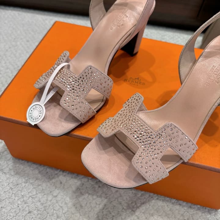 Hermès Eremite 80 Heeled Sandals in Black
