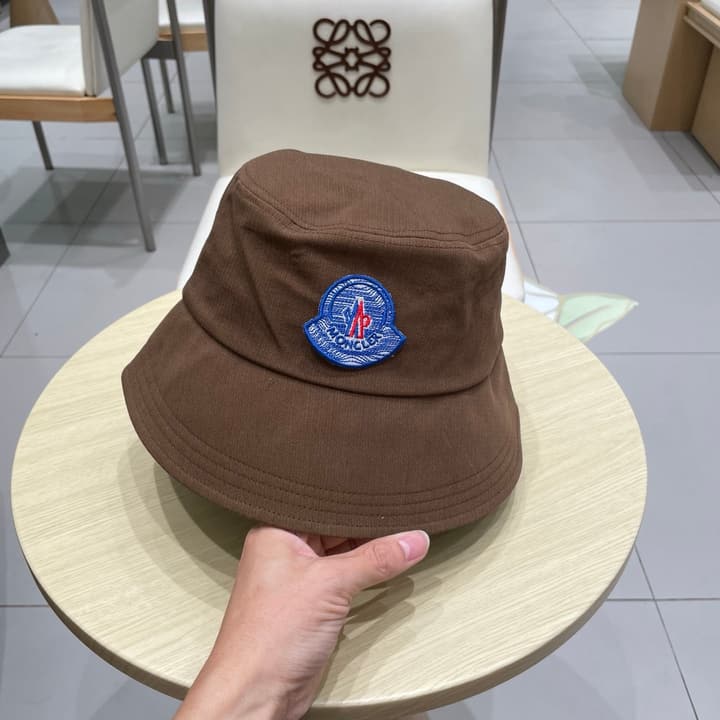 Moncler 2025 Autumn Bucket Hat in Black