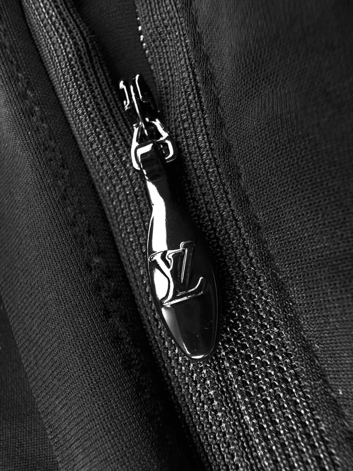 Louis Vuitton Double-Layer Sports Shorts in Matte Black