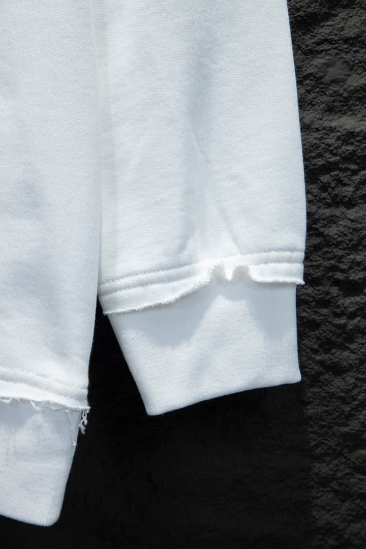 Miu Miu Embroidered Oversize Cotton Sweatshirt in Heather Grey